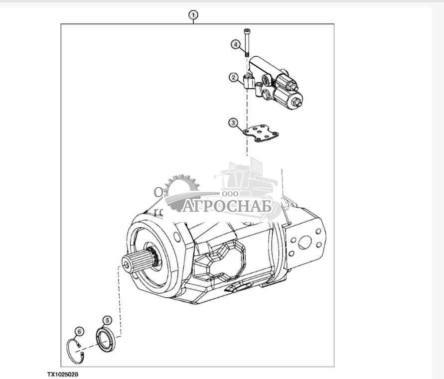 Гидравл. насос навесн. оборуд. (валочно-пакетир. машина) 